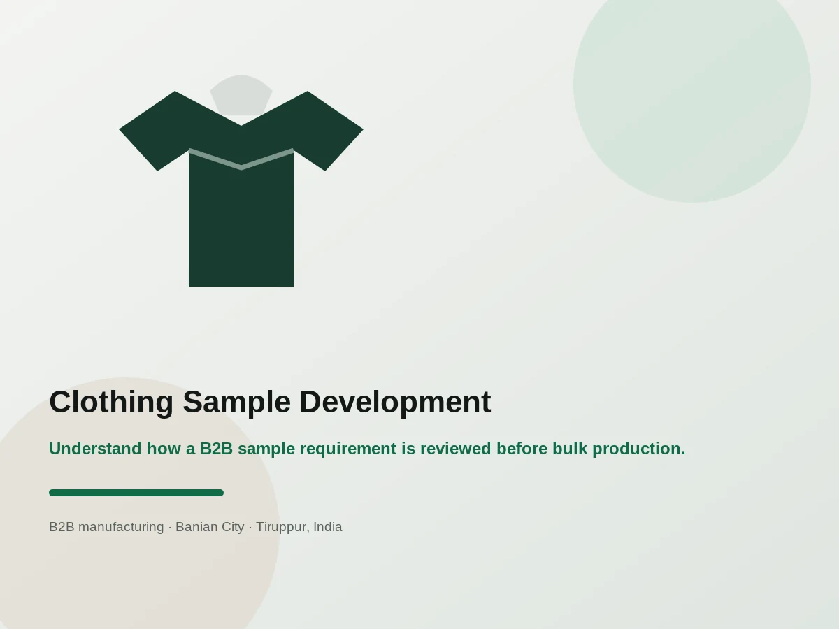 Garment Sample Development & Approval