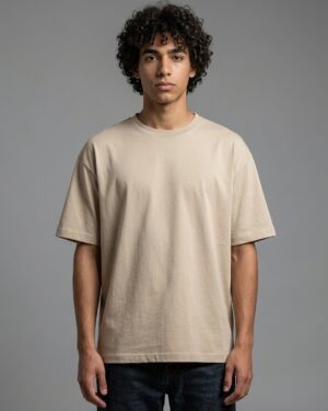 Oversize Unisex T-Shirts - Beige