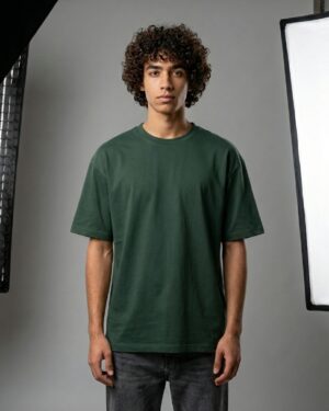 Oversize Unisex T-Shirts - Bottle Green