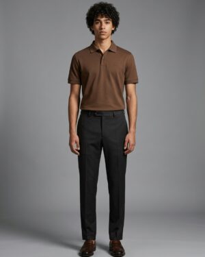 Polo T-shirt - Coffee Brown