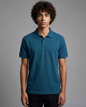 Polo T-shirt - Petrol Blue