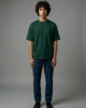 Bottle Green Regular Fit T-Shirt