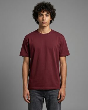 Maroon Regular Fit T-Shirt